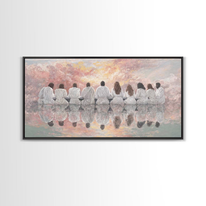 Dawn Of Grace | Framed Canvas Print | Christian Art Canvas | Christian Wall Art | Unique Christian Art | Jesus Painting | Christmas Art