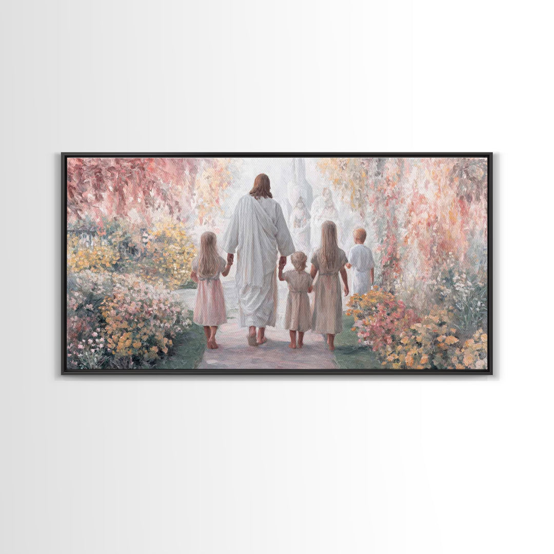 Starry Wonder – Framed Canvas Print – Christian Wall Art – Christmas Art – Christian Christmas Decor – Moody Christmas Art – Christian Art