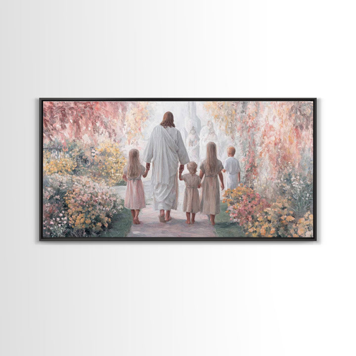 Starry Wonder – Framed Canvas Print – Christian Wall Art – Christmas Art – Christian Christmas Decor – Moody Christmas Art – Christian Art