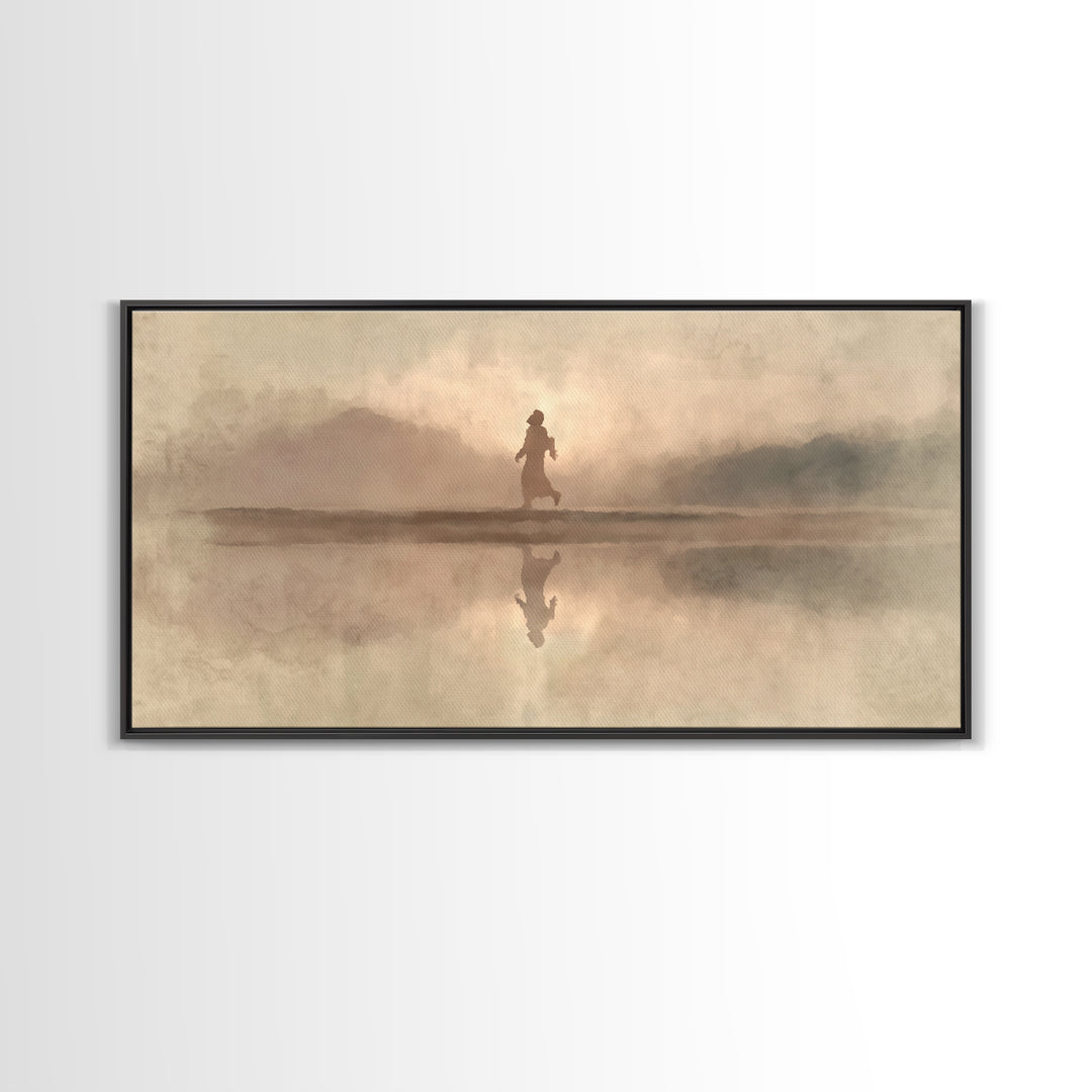 Radiant Dawn – Framed Canvas Print – Christian Art – Jesus Painting Canvas – Christmas Wall Art – Large Christian Painting – Christian Art