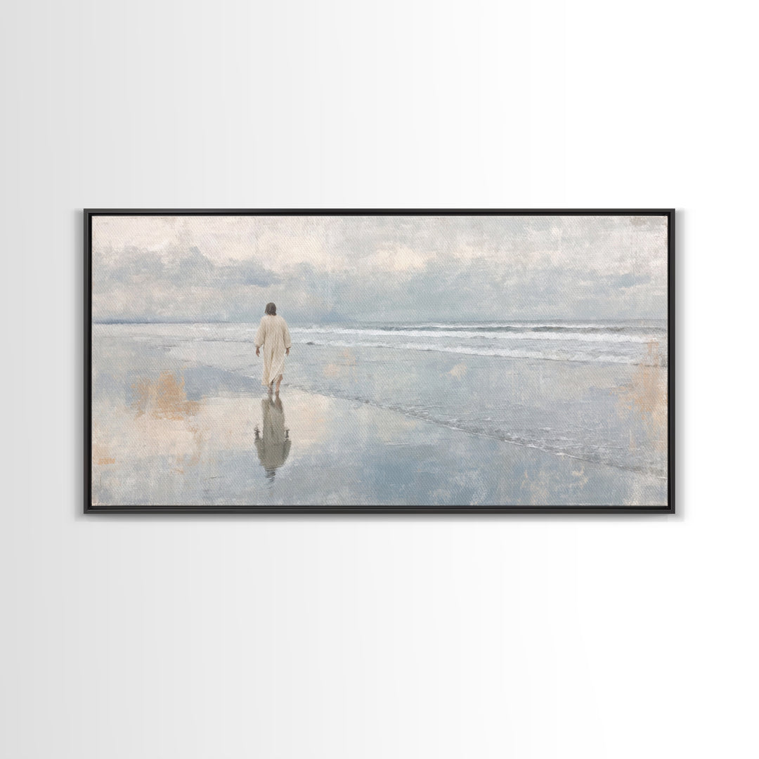 Celestial Morning – Framed Canvas Print – Christian Christmas Art – Christian Art Canvas – Jesus Painting – Modern Christian Art – Christia