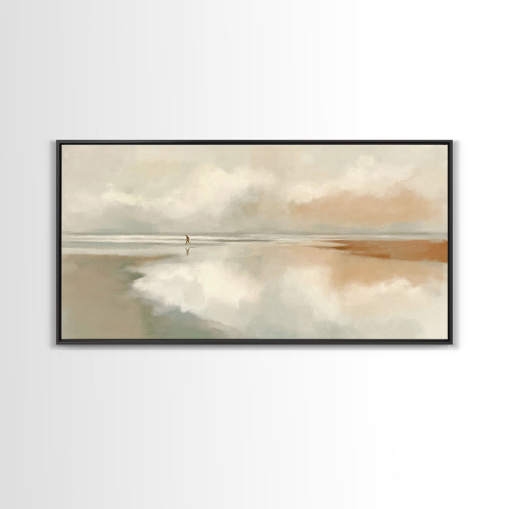 Solitary Grace – Framed Canvas Print – Christian Wall Art – Christian Art Canvas – Jesus Painting – Subtle Christian Art – Christian Gift I