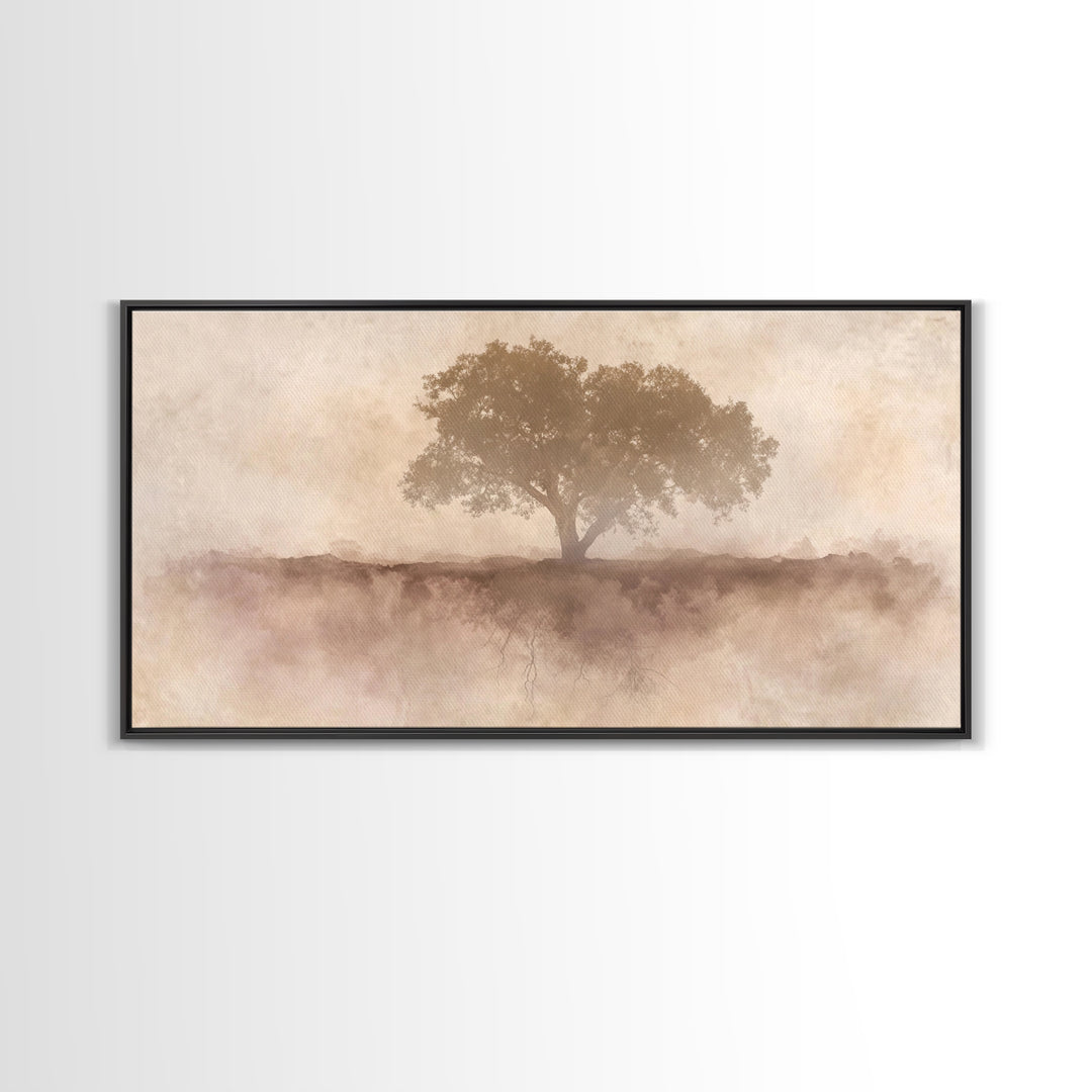 Veil Of Roots – Framed Canvas Print – Minimalist Christian Art – Christian Art Canvas – Christian Wall Art – Christian Art Gift – Subtle Ch