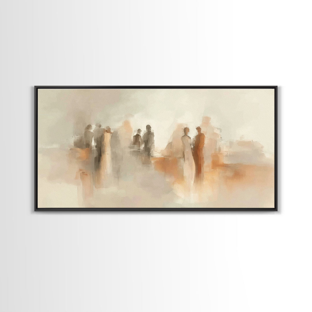 Gathered In Grace – Framed Canvas Print – Christian Wall Art – Christian Art Canvas – Modern Christian Art – Christian Painting