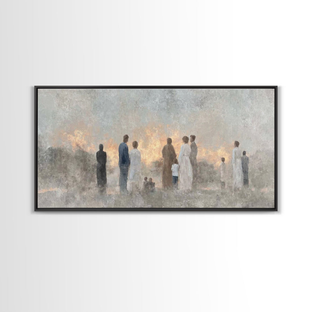 Dawn Of Hope – Framed Canvas Print – Christian Wall Art – Christian Art Work – Minimalist Christian Art – Christian Art Canvas