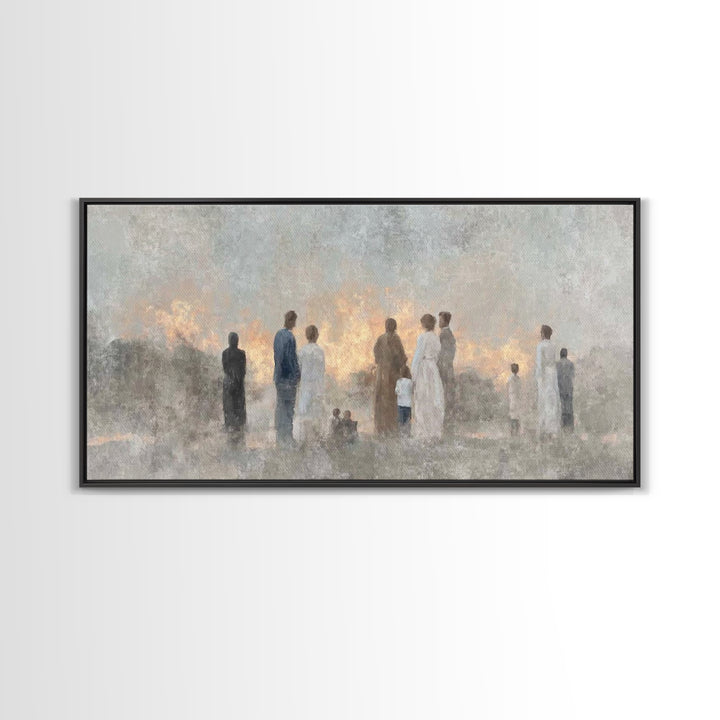 Dawn Of Hope – Framed Canvas Print – Christian Wall Art – Christian Art Work – Minimalist Christian Art – Christian Art Canvas