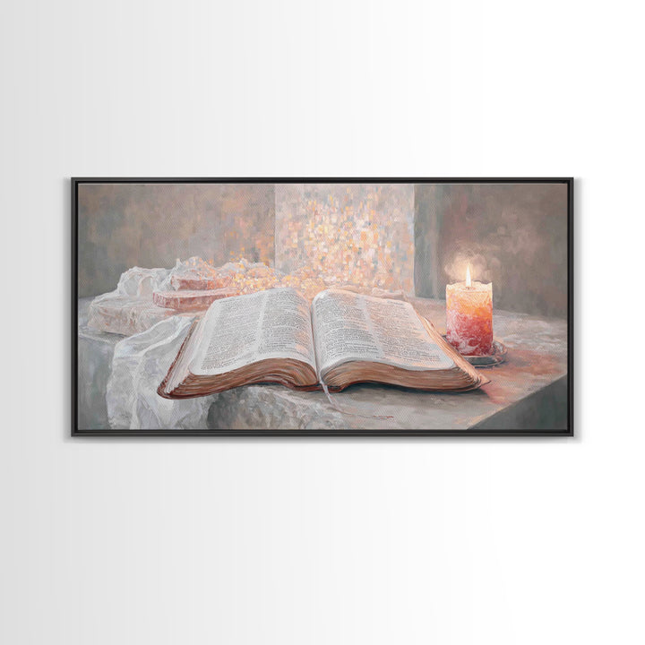 Sacred Stillness – Framed Canvas Print – Christian Wall Art – Christian Art Canvas – Vintage Christian Art – Faith Art