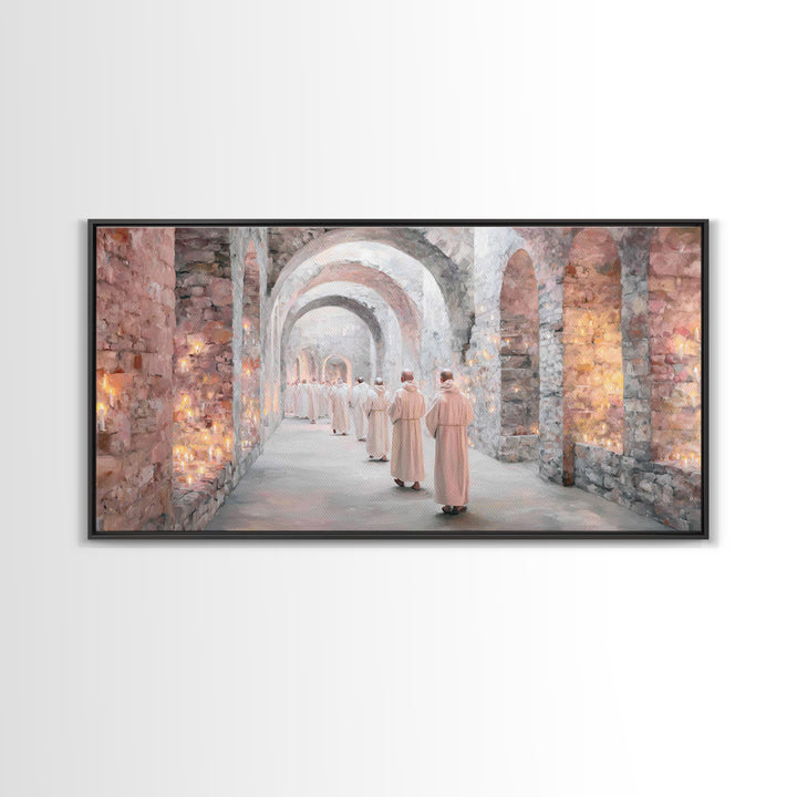 Processional Light, Framed Canvas Print, Christian Wall Art, Christian Art Canvas, Modern Christian Painting, Christian Art Work, Christian