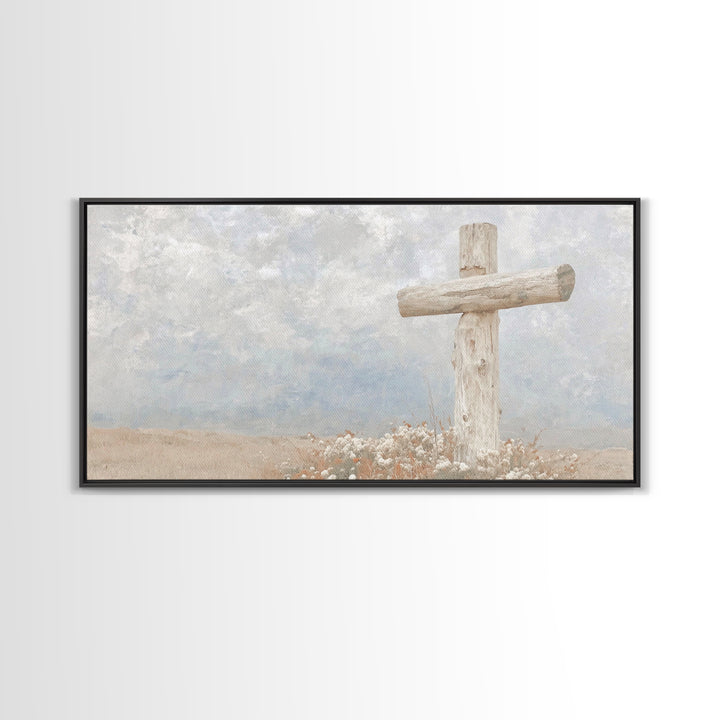 Fields Of Grace – Framed Canvas Print – Christian Art Canvas – Christian Wall Art – Christian Christmas Art – Christian Art Print