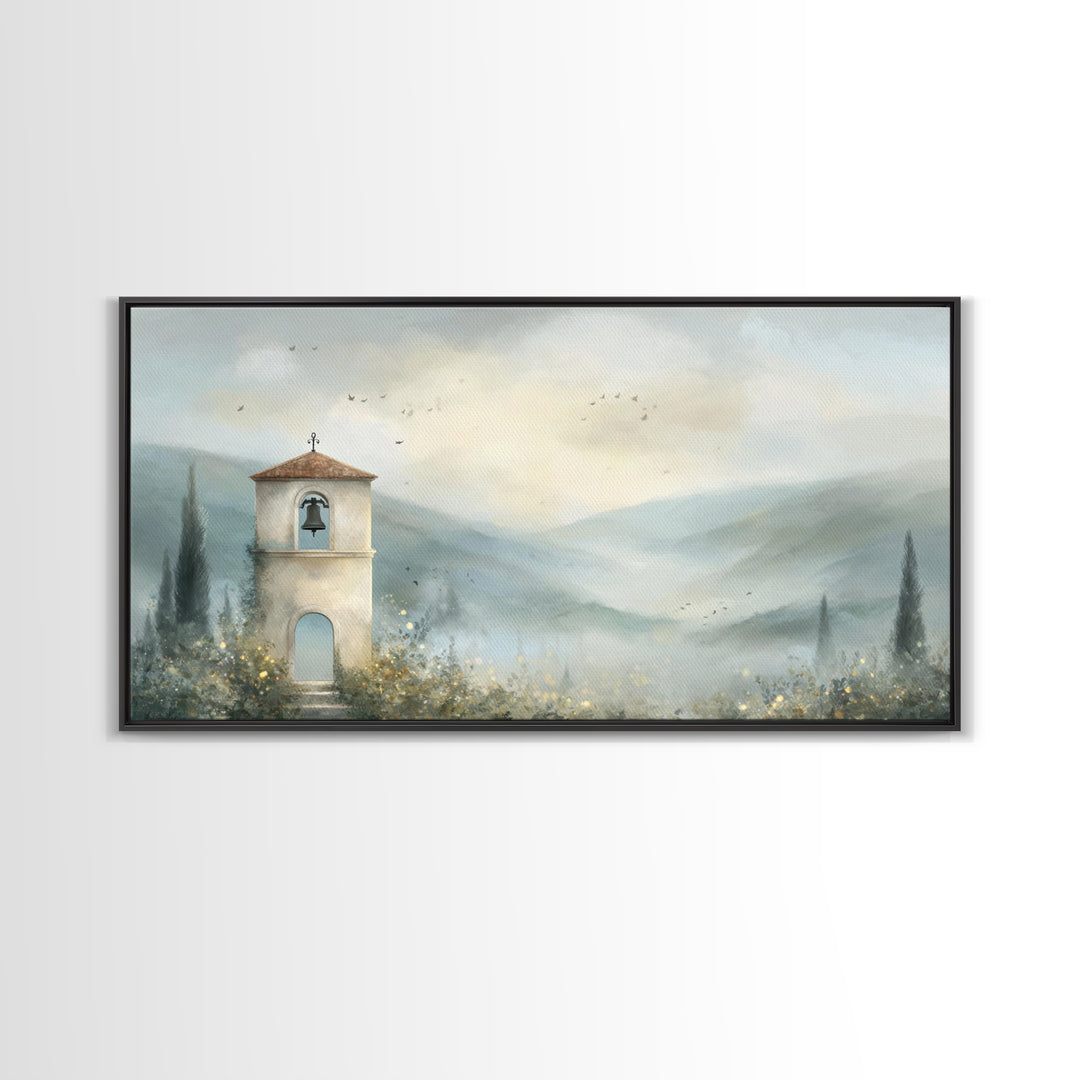 Bell Of Hope – Framed Canvas Print – Christian Decor – Christian Wall Art – Christian Art Canvas – Modern Christian Art