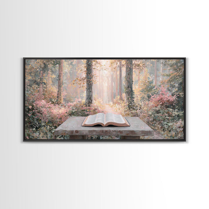 Quiet Illumination - Framed Canvas Print - Christian Art Canvas - Christian Wall Art - Subtle Christian Art - Christian Decor - Minimalist