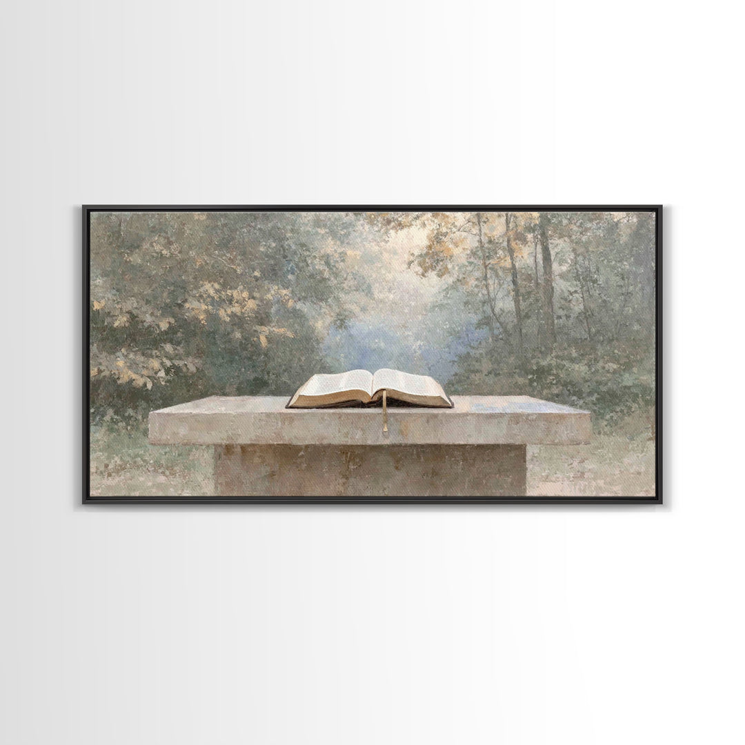 Garden of Grace - Framed Canvas Print - Christian Wall Art - Christian Art Canvas - Christian Painting - Large Christian Art - Christian Gi
