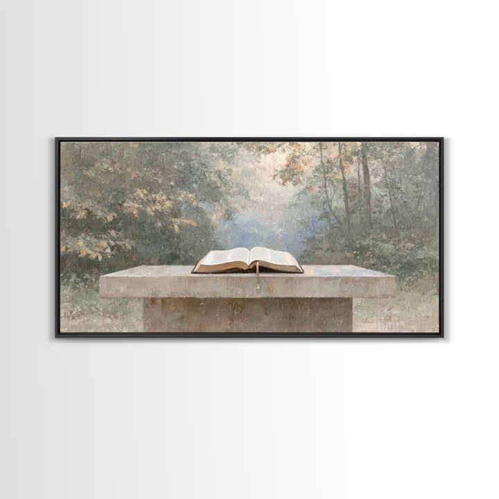 Garden of Grace - Framed Canvas Print - Christian Wall Art - Christian Art Canvas - Christian Painting - Large Christian Art - Christian Gi