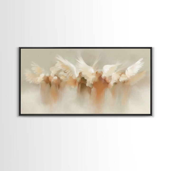 Heavenly Chorus – Framed Canvas Print – Christian Wall Art – Christian Art Canvas – Christian Christmas Decorations – Christmas Art Prints