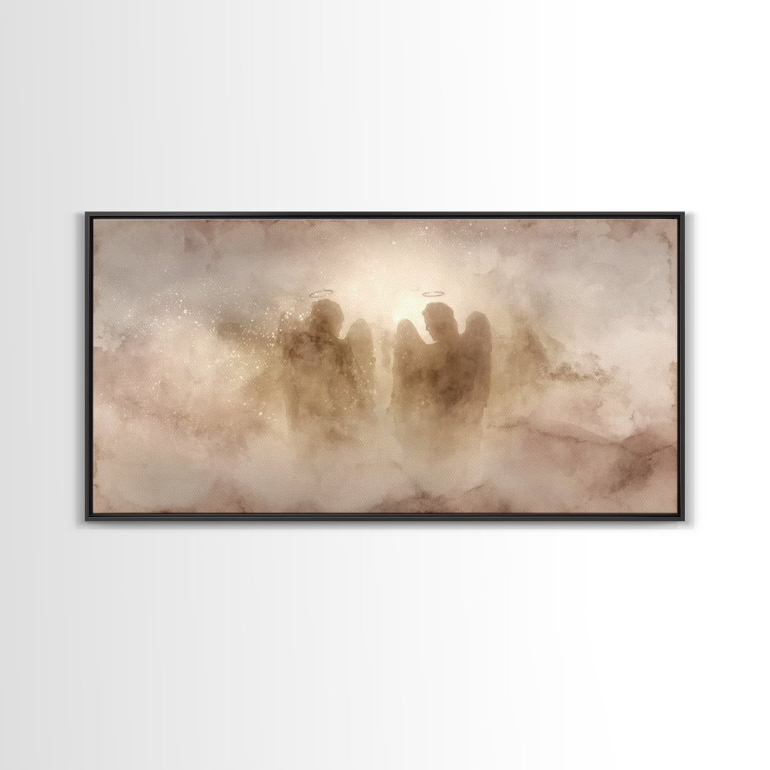 Hallowed Gathering – Framed Canvas Print – Christian Art Canvas – Christian Wall Art – Minimalist Christian Art – Christian Art Work – Chri