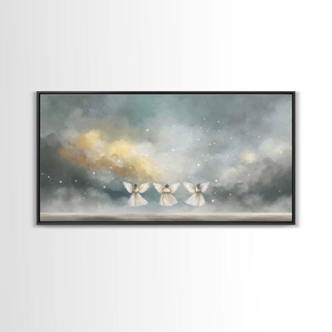 Threefold Glory – Framed Canvas Print – Christian Art – Abstract Christian Art – Christian Art Work – Christian Wall Art – Unique Christian