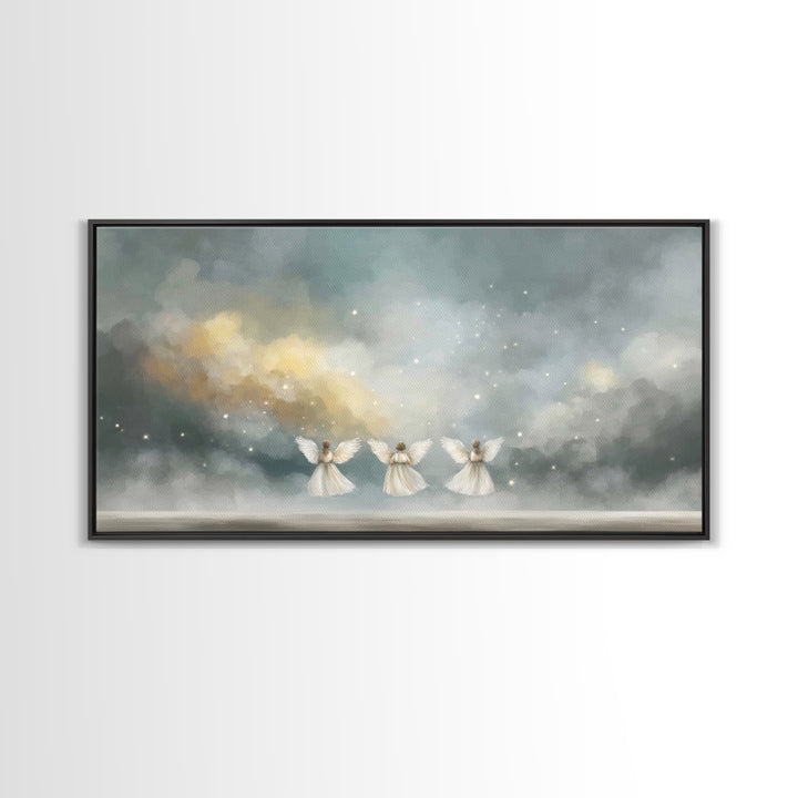Threefold Glory – Framed Canvas Print – Christian Art – Abstract Christian Art – Christian Art Work – Christian Wall Art – Unique Christian