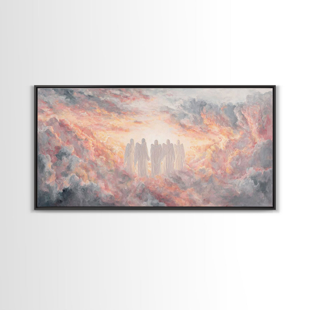 Dawn Revelation – Framed Canvas Print – Christian Wall Art – Christian Art Canvas – Modern Christian Painting – Large Christian Art – Chris