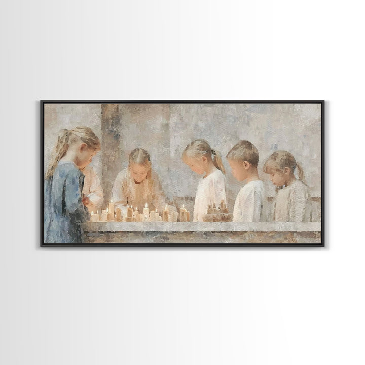 Sacred Journey – Framed Canvas Print – Christian Wall Art – Abstract Christian Art – Jesus Painting – Christian Art Canvas – Christian Chri