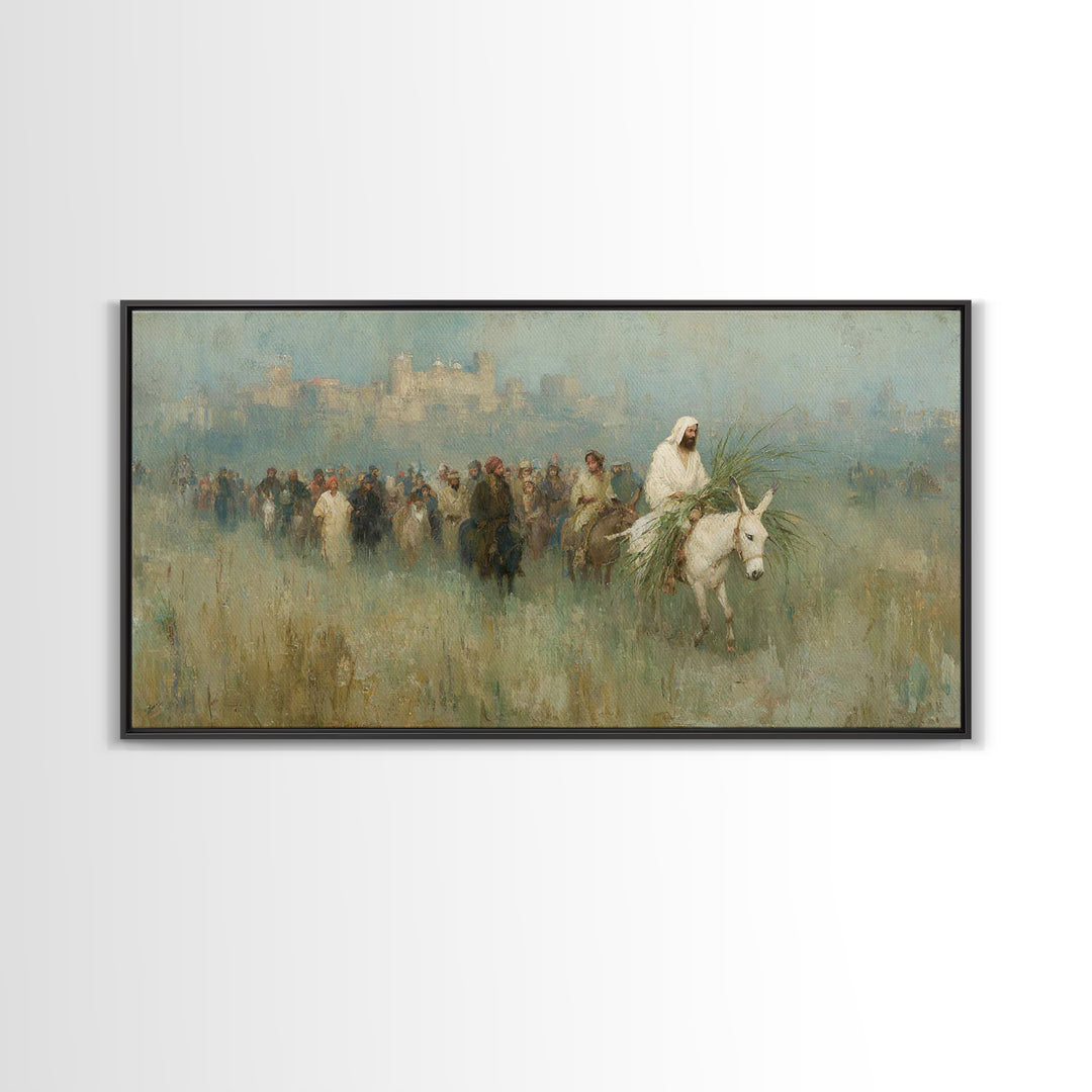 Radiant Messiah Path - Framed Canvas Print - Christian Wall Art - Christian Art Canvas - Jesus Painting - Christian Decor - Christmas Art