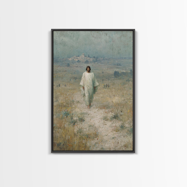 Desert Hope, Framed Canvas Print, Christian Art Canvas, Jesus Painting, Christian Wall Art, Modern Christian Art, Christian Gift, Christmas