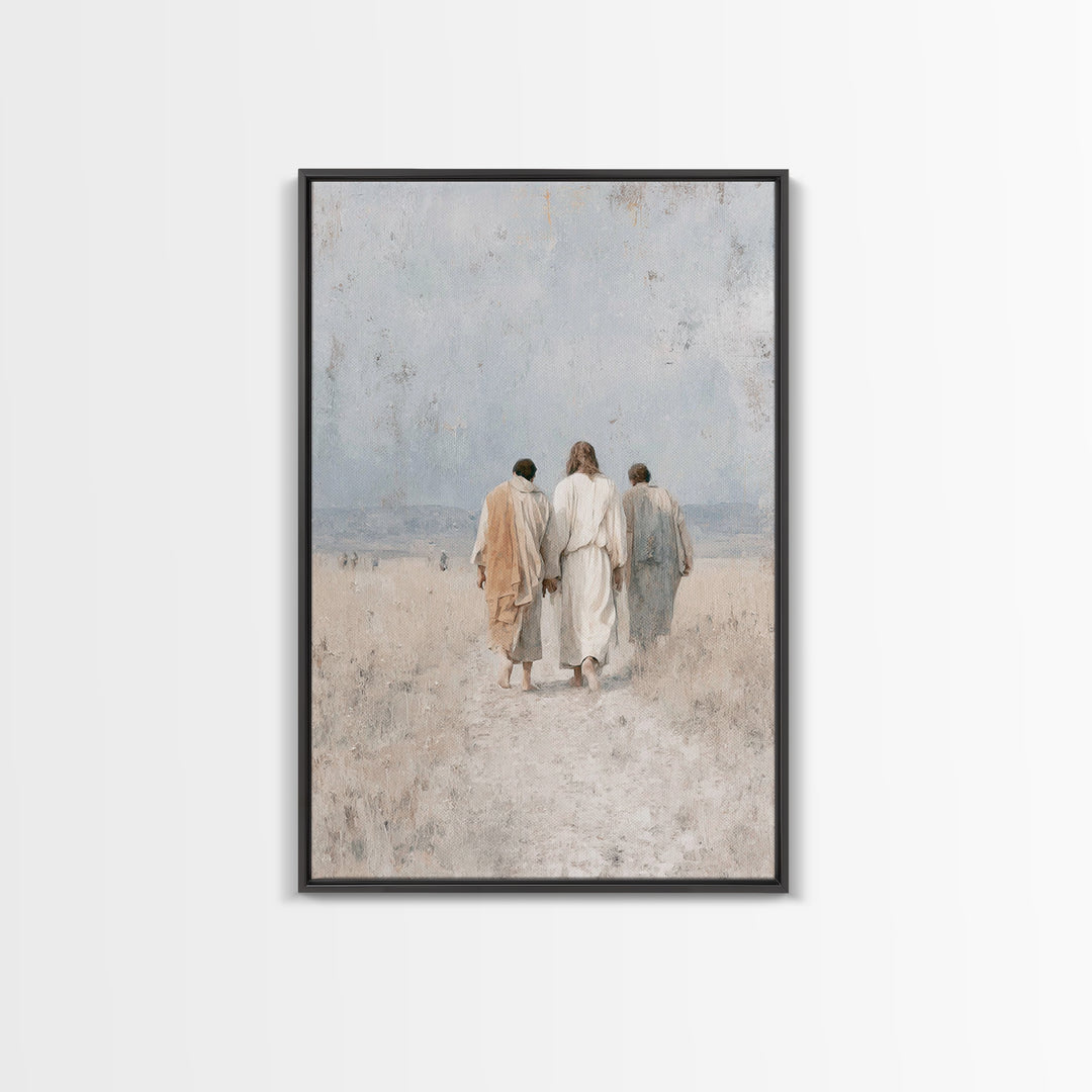 Walk In Hope, Framed Canvas Print, Christian Art Canvas, Christian Wall Art, Christian Paintings, Christian Gift Ideas, Modern Christian Ar