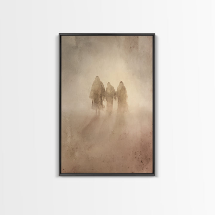 Wilderness Companions – Framed Canvas Print – Christian Art Canvas – Christian Wall Art – Jesus Painting – Subtle Christian Paintings – Chr