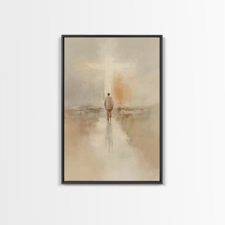 Path Of Faith – Framed Canvas Print – Christian Art Canvas – Christian Wall Art – Christian Painting – Modern Christian Art