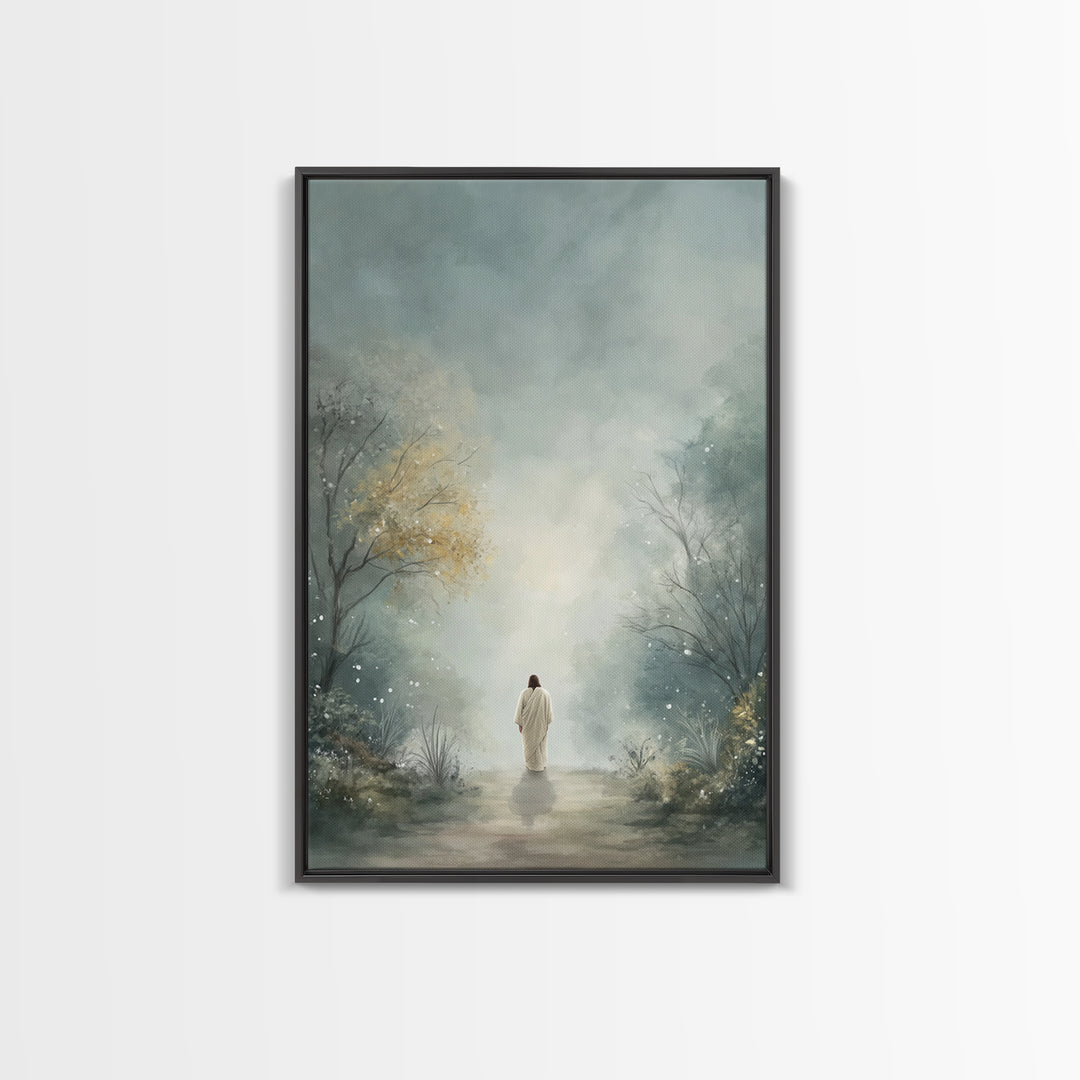 Garden Of Peace – Framed Canvas Print – Christian Art Canvas – Christian Wall Art – Christian Art Painting – Subtle Christian Art