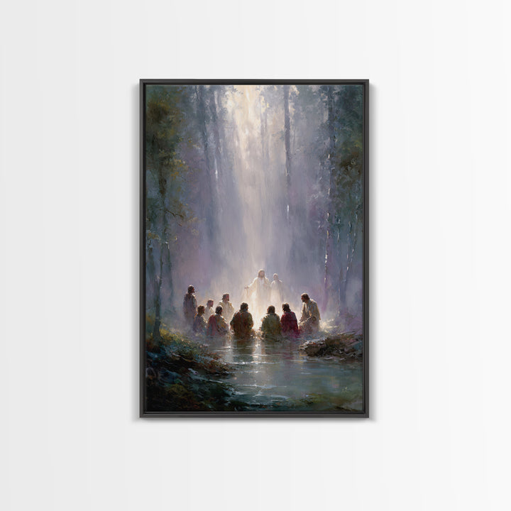 Forest of Glory | Framed Canvas Print | Christian Art Canvas | Jesus Painting | Large Christian Art | Christian Art Work | Christian Gift I