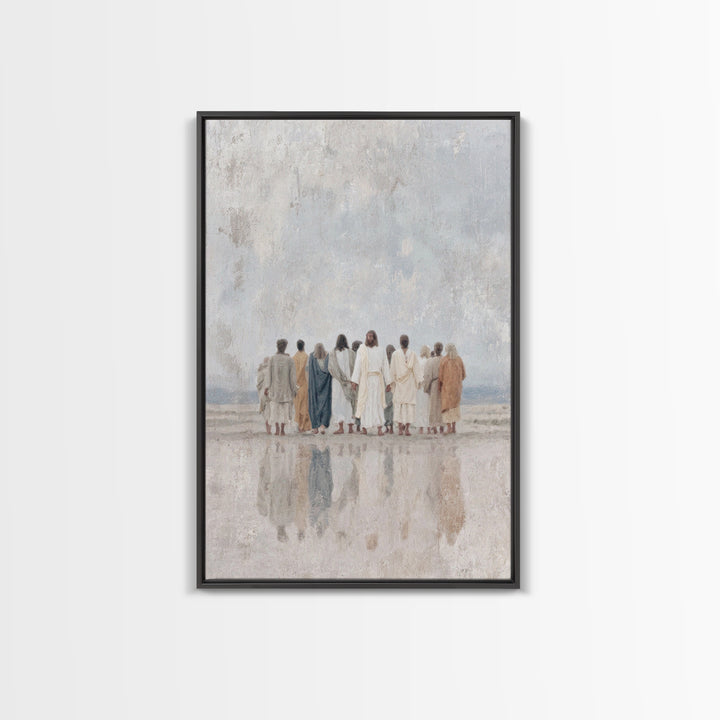 Morning Discipleship | Framed Canvas Print | Christian Art Canvas | Jesus Painting | Christian Wall Art | Christian Gift Ideas | Christian