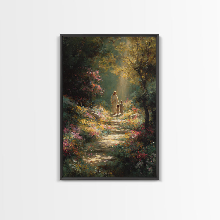 Radiant Promise - Framed Canvas Print - Christian Art Canvas - Jesus Painting - Christian Wall Art - Christmas Art - Christian Gift Ideas