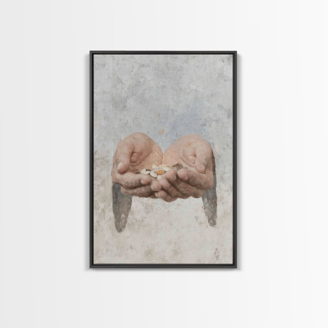 Seeds Of Promise , Framed Canvas Print, Christian Art Prints, Christian Wall Art, Christian Art Canvas, Christian Gift, Modern Christian Pa