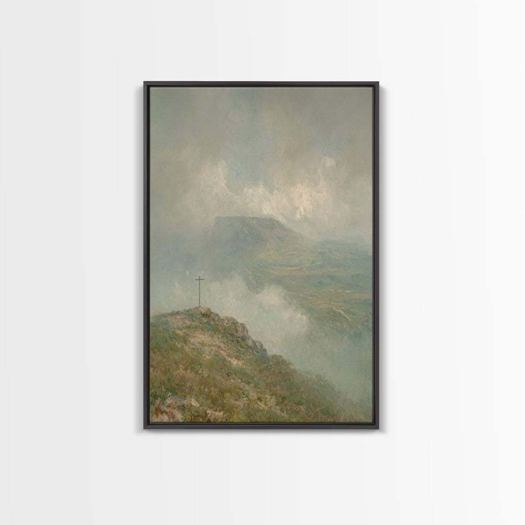 Summit Of Grace – Framed Canvas Print – Christian Wall Art – Christian Art Canvas – Jesus Painting – Christian Christmas Art – Christian De