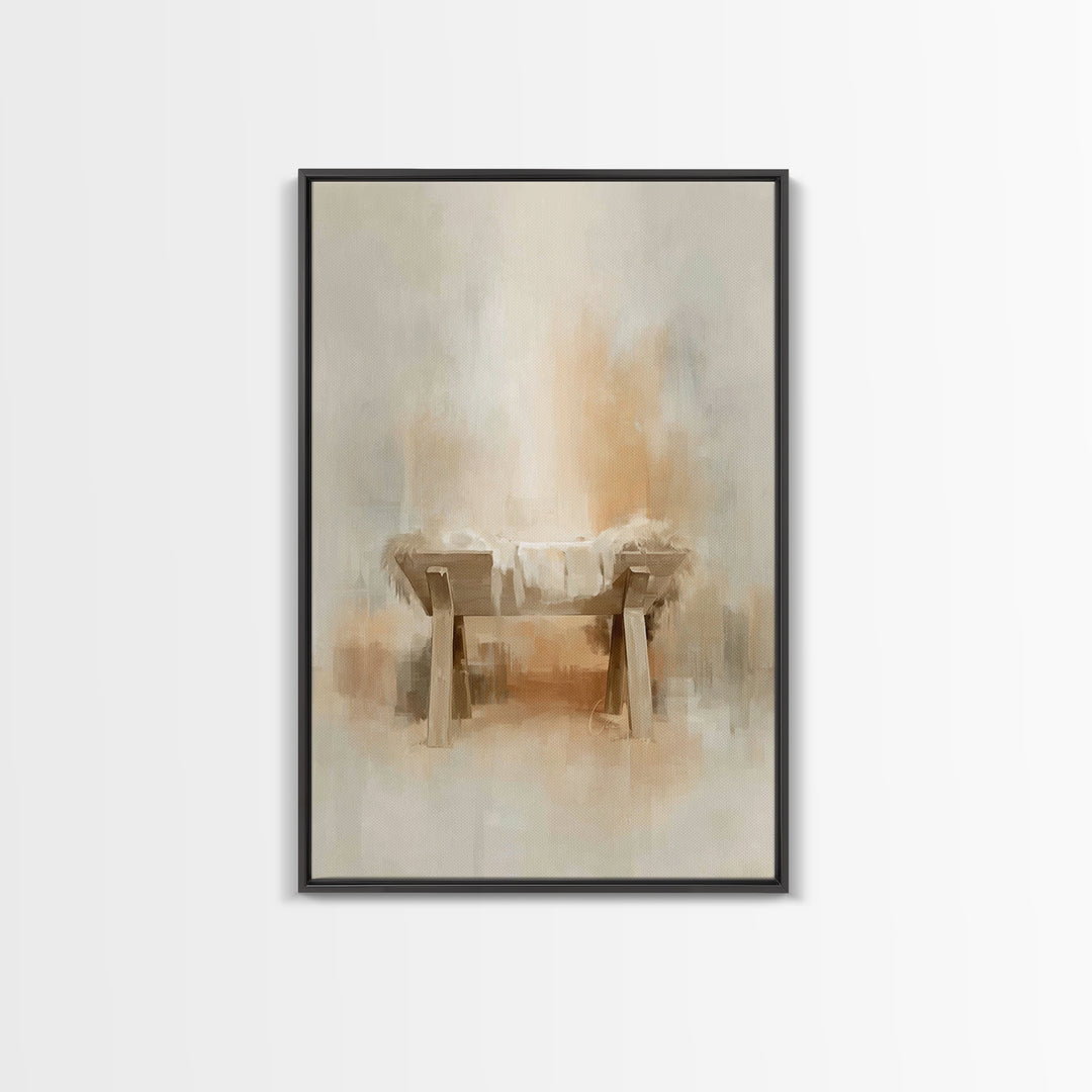 Radiant Hope – Framed Canvas Print – Christian Wall Art – Christian Christmas Art – Christmas Art Framed – White Christmas Art – Christian