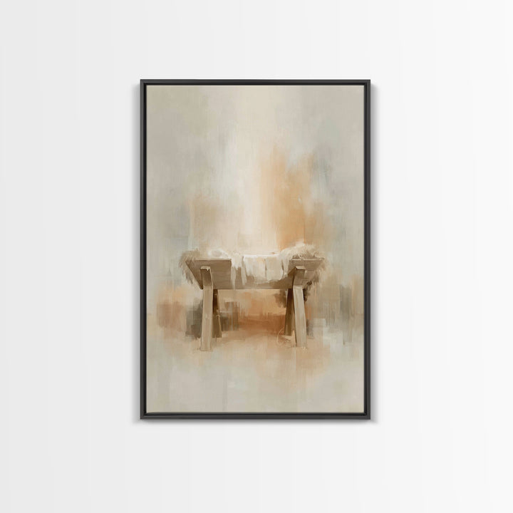 Radiant Hope – Framed Canvas Print – Christian Wall Art – Christian Christmas Art – Christmas Art Framed – White Christmas Art – Christian