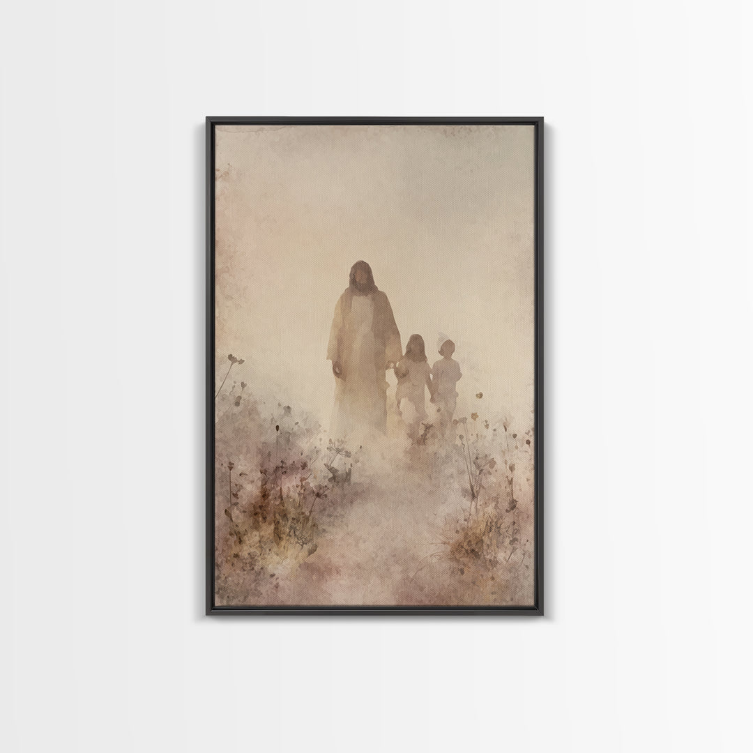 Fields Of Mercy – Framed Canvas Print – Christian Art – Christian Art Canvas – Jesus Painting – Christian Wall Art – Christian Decor