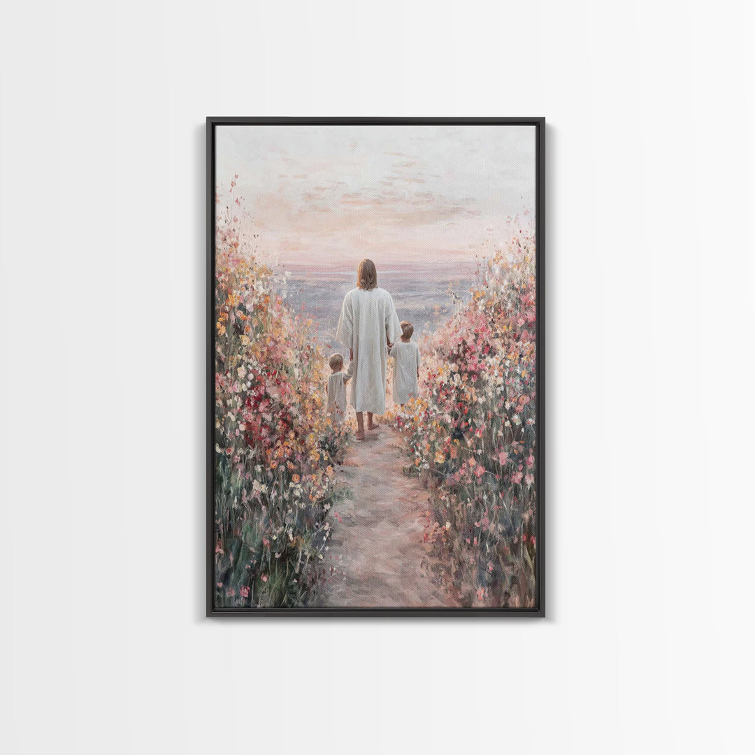 Blossoms Of Hope – Framed Canvas Print – Christian Decor – Christian Wall Art – Christian Art Canvas – Jesus Painting – Christian Art