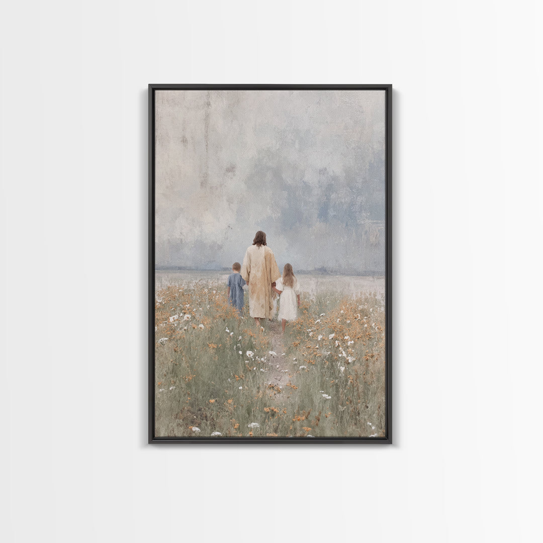 Promise Of Peace – Framed Canvas Print – Christian Wall Art – Christian Art Canvas – Christian Art – Jesus Painting – Christian Decor