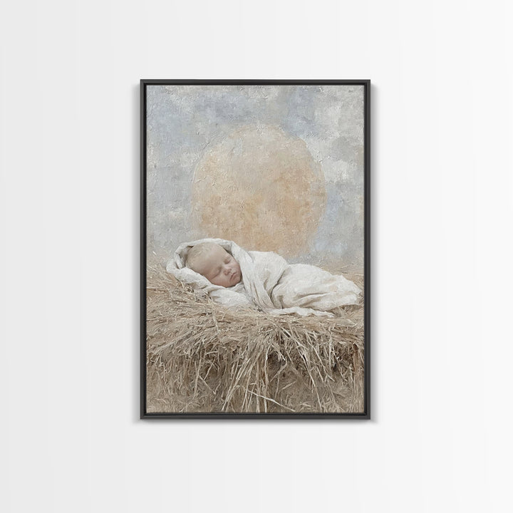 Holy Dawn Light – Framed Canvas Print – Christian Art – Jesus Painting – Christian Wall Art – Christian Art Canvas – Christian Decor
