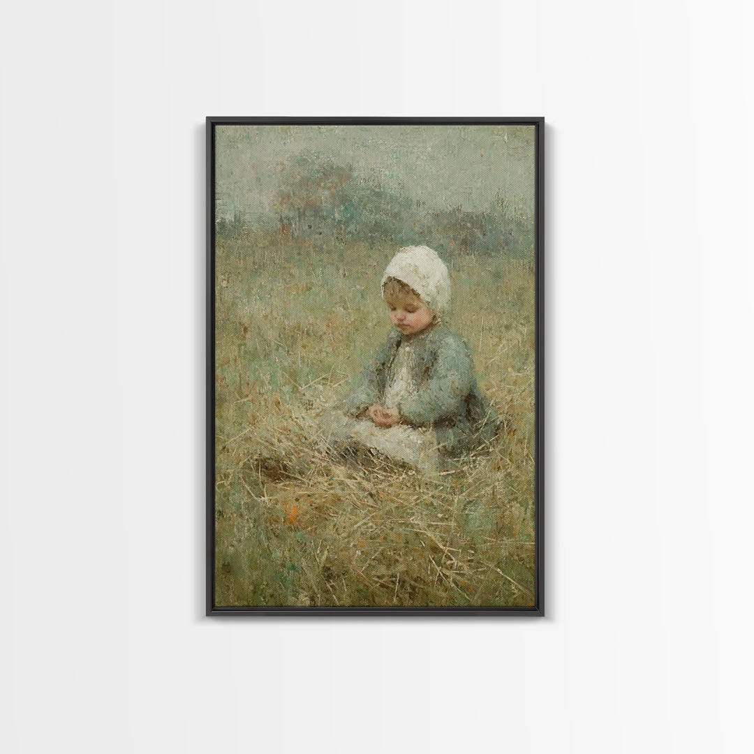Fields Of Mercy | Framed Canvas Print | Christian Christmas Art | Vintage Christian Art | Christian Wall Art | Christian Art Canvas | Chris