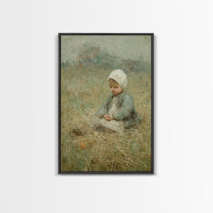 Fields Of Mercy | Framed Canvas Print | Christian Christmas Art | Vintage Christian Art | Christian Wall Art | Christian Art Canvas | Chris