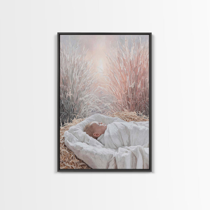 Dawn Of Bethlehem, Framed Canvas Print, Christian Christmas Art, Christian Wall Art, Christmas Canvas Wall Art, Jesus Painting, Christian A