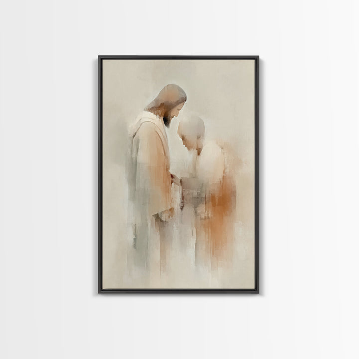 Graceful Blessing – Framed Canvas Print – Christian Wall Art – Christian Art Canvas – Jesus Painting – Christian Decor – Christian Art Prin