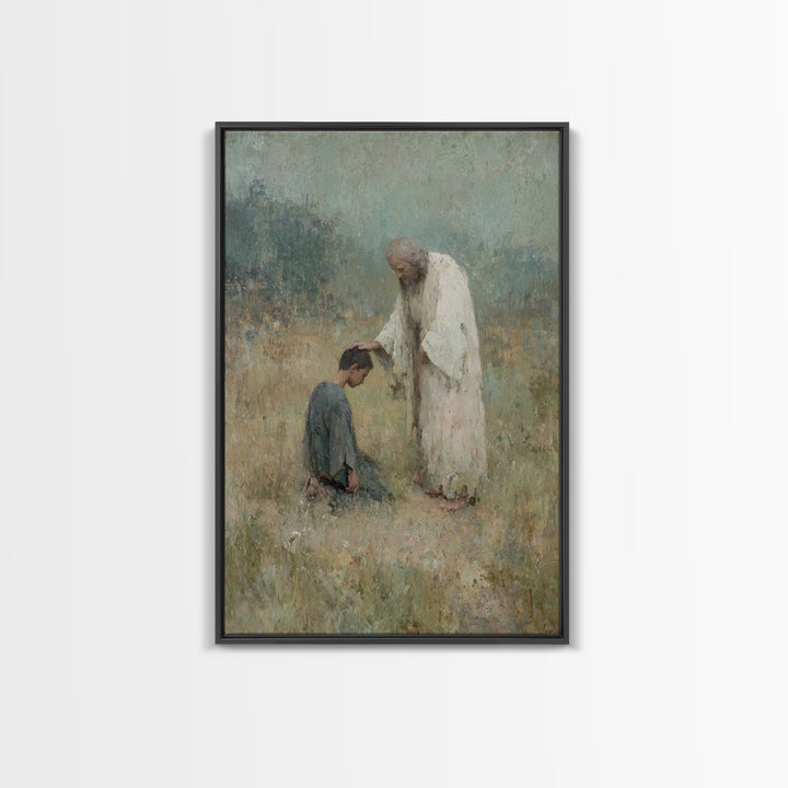 Field of Mercy – Framed Canvas Print – Christian Art Canvas – Christian Gift Ideas – Jesus Painting – Christian Wall Art – Christian Decor