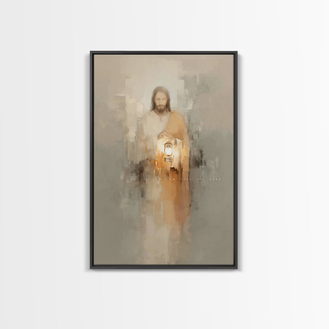 Path of Illumination – Framed Canvas Print – Christian Art Print – Christian Decor – Christian Art Canvas – Christian Gift Ideas – Jesus Pa