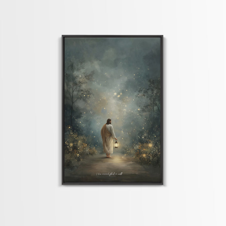 Radiant Savior – Framed Canvas Print – Christian Gift Ideas – Christian Art Print – Christian Wall Art – Christian Decor – Jesus Painting –