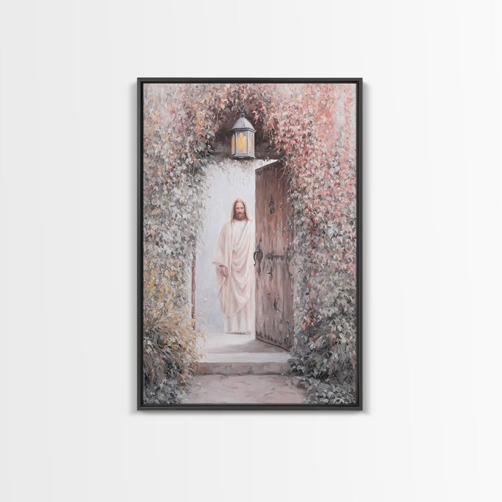 Open Door Hope | Framed Canvas Print | Christian Wall Art | Jesus Art Print | Christian Decor For Home | Christian Art Canvas | Christian G