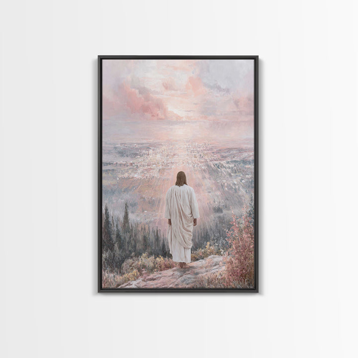 City Of Dawn – Framed Canvas Print – Christian Wall Art – Christian Art Canvas – Jesus Painting – Christian Art – Christian Decor – Christi
