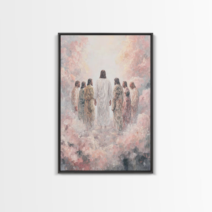 Glory On The Mount | Framed Canvas Print | Christian Art Canvas | Christian Wall Art | Jesus Painting | Christian Art | Christian Decor | L